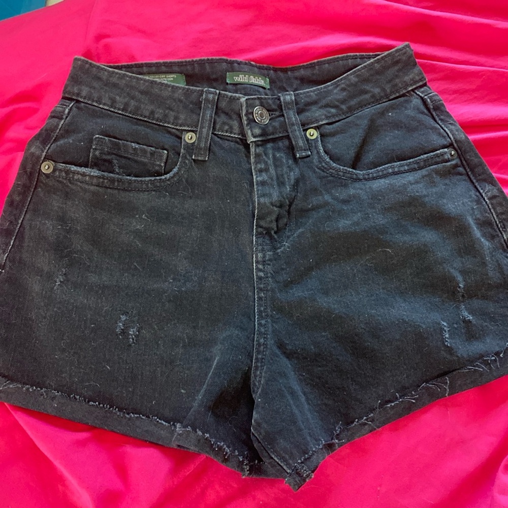 High-Rise Rolled Cuff Shorts, Size: 00/R Brand: wild fable